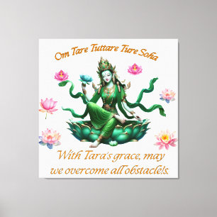 Leinwand Art / Green Tara