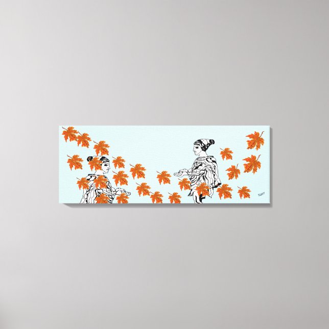 Leinwand Art: Herbstblatt (Vorderseite)