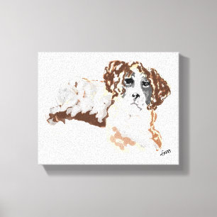Leinwand Art: Liebe eines Welpenboxers