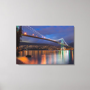 Leinwand Art-Lit Bridge über der Bucht