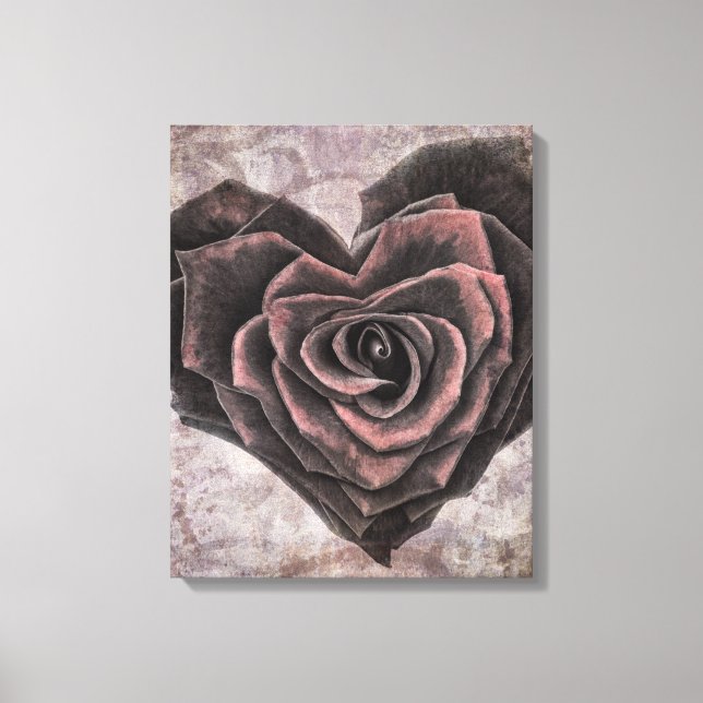 Leinwand aus gepackter Rose (Vorderseite)