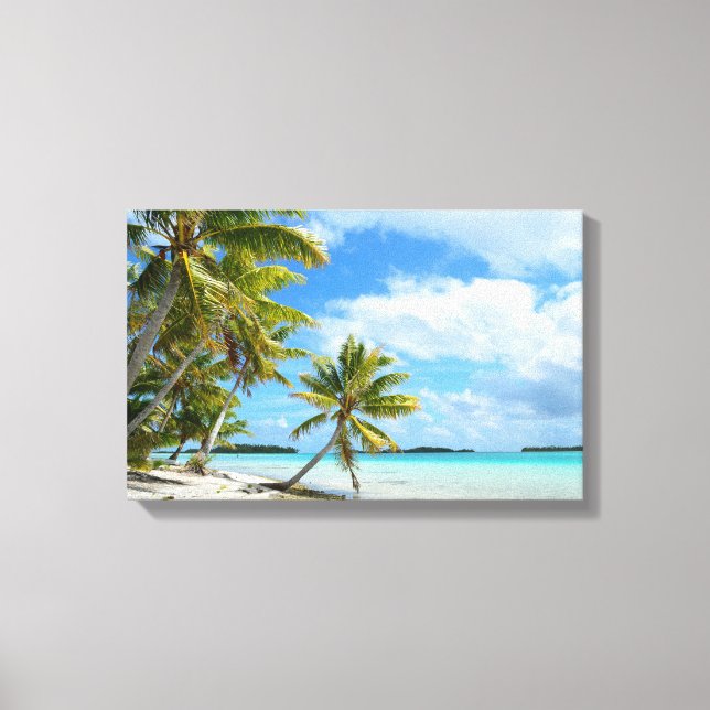 Leinwand aus tropischen Palmen (Vorderseite)