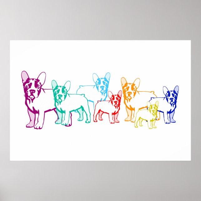 Leinwand Bullywelpen Poster (Vorne)