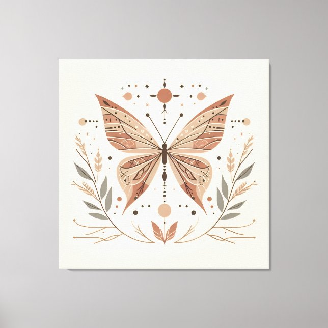 Leinwand Butterfly Art | Farbenfrohe Natur Inspiri (Vorderseite)