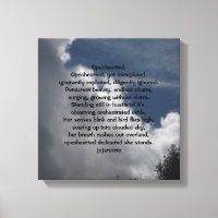 LEINWAND DAS HERZ GEDICHT