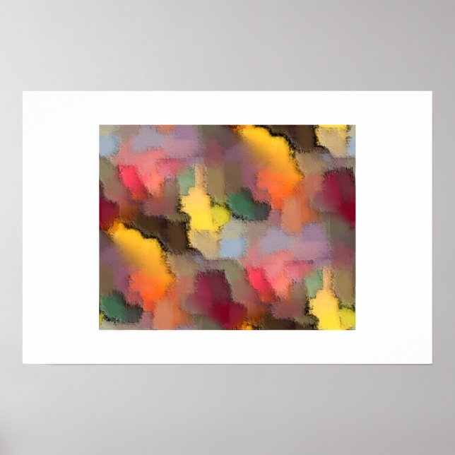 Leinwand der Farbe Poster (Vorne)