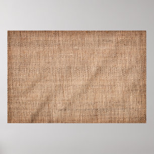Leinwand der Leinenente, grobkörnig, zerknittert V Poster