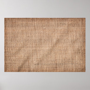 Leinwand der Leinenente, grobkörnig, zerknittert V Poster