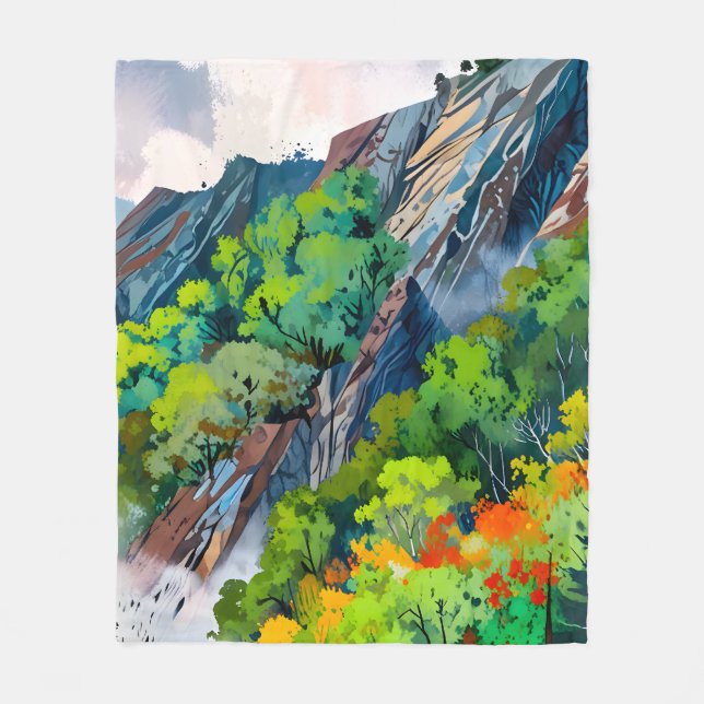 Leinwand der Natur Fleecedecke (Vorderseite)