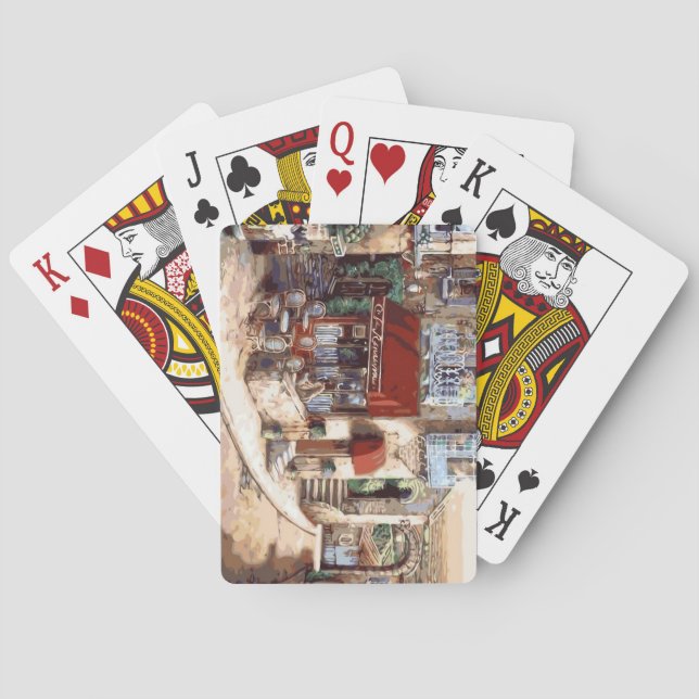 Leinwand der schönen Künste Spielkarten (Rückseite)