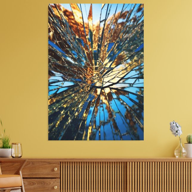 Leinwand des abgeschirmten Spiegels - Surreal Abst (Insitu (Wohnzimmer))