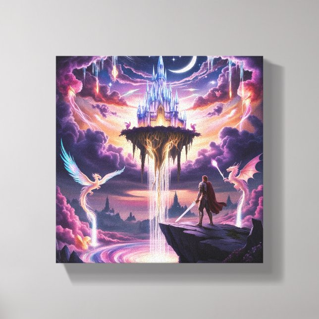 Leinwand des Celestial Kingdom Art - Mythische Flo (Vorderseite)