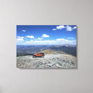 Leinwand des Jeep-Bergabenteuers