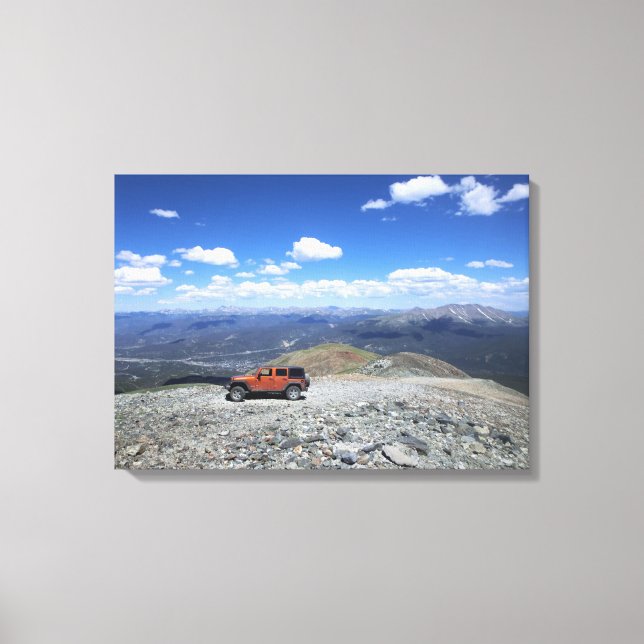 Leinwand des Jeep-Bergabenteuers (Vorderseite)