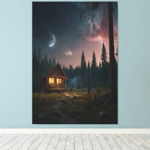 Leinwand des Kosmischen Mondes - Dekoration der Hi