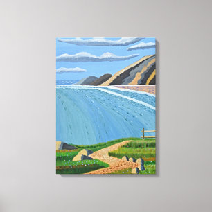 Leinwand des Küstenpfades