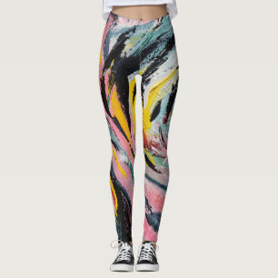 Leinwand des lebendigen Frühlingsfestes Leggings