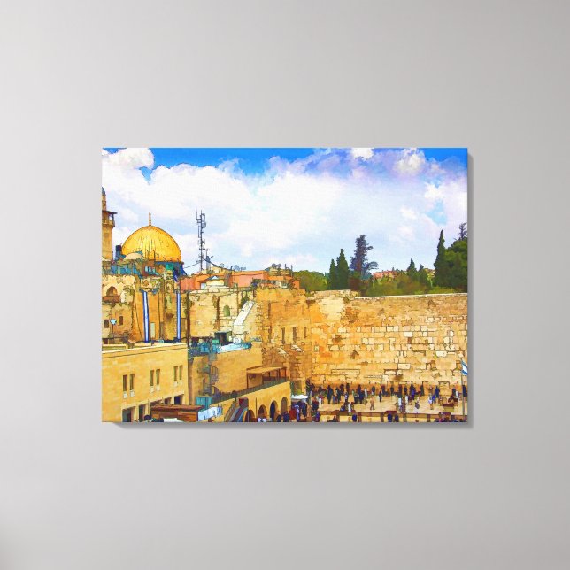 Leinwand des Westerns in Jerusalem (Mauer des Elen (Vorderseite)