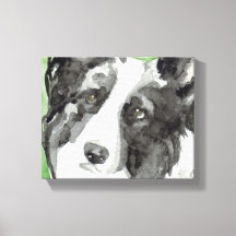 Leinwand Dog Art mit Border Collie