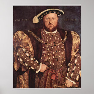 Leinwand-Druck-Plakat König-Henry VIII Poster