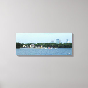 Leinwand-Druck: See Harriet u. Minneapolis Leinwanddruck