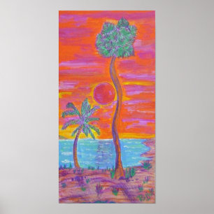 Leinwand-Druck - tropische Brise Poster