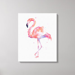 Leinwand Flamingo Watercolor Malerei Kunst, Dichtu