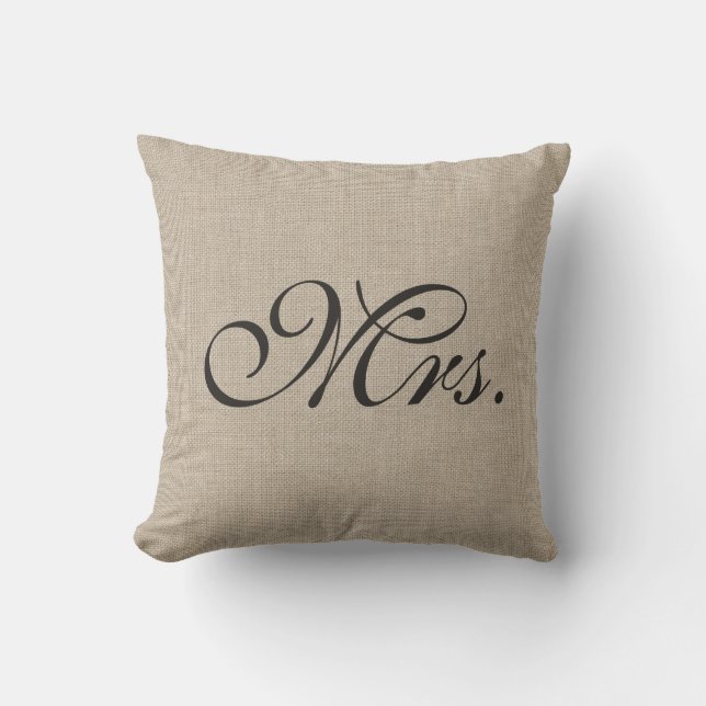 Leinwand-Frau Pillow Kissen (Vorderseite)