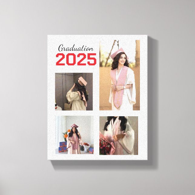 Leinwand für benutzerdefiniertes Abschluss-Foto (Vorderseite)