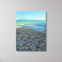 Leinwand für den Kies- und Steinsee