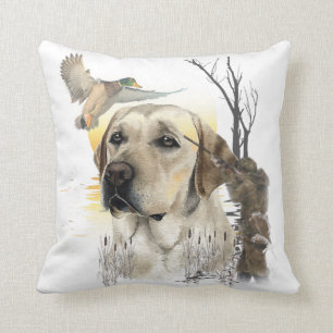 Leinwand für Labrador, Entenjagd Kissen