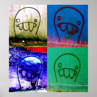 Leinwand Grafitti Characters Poster