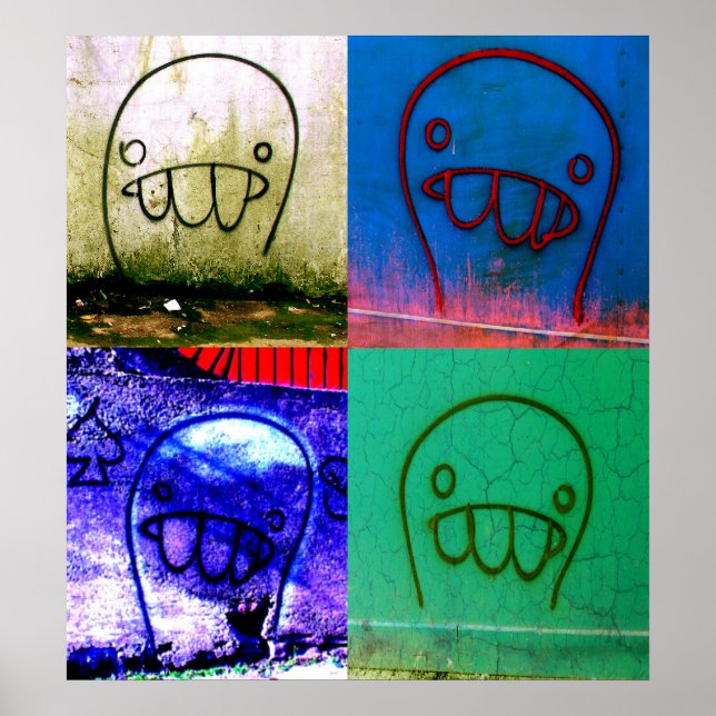 Leinwand Grafitti Characters Poster (Vorne)