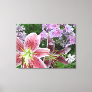 Leinwand hübscher Blume - 2 Panel