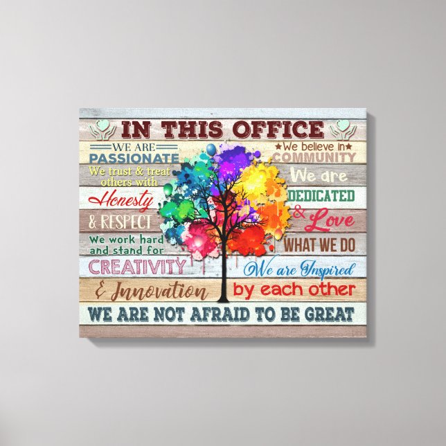 Leinwand in diesem Büro (Vorderseite)