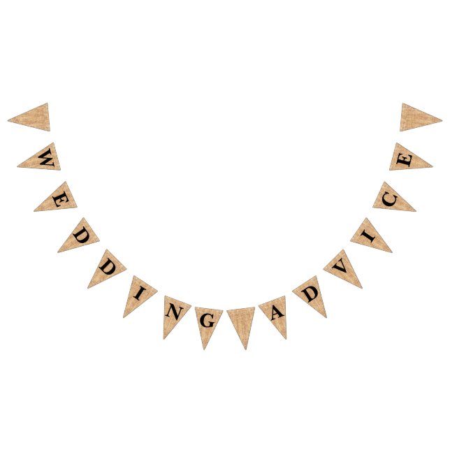 Leinwand-Jutefaser-Flagge "Hochzeits-Rat " Wimpelkette (Alle)