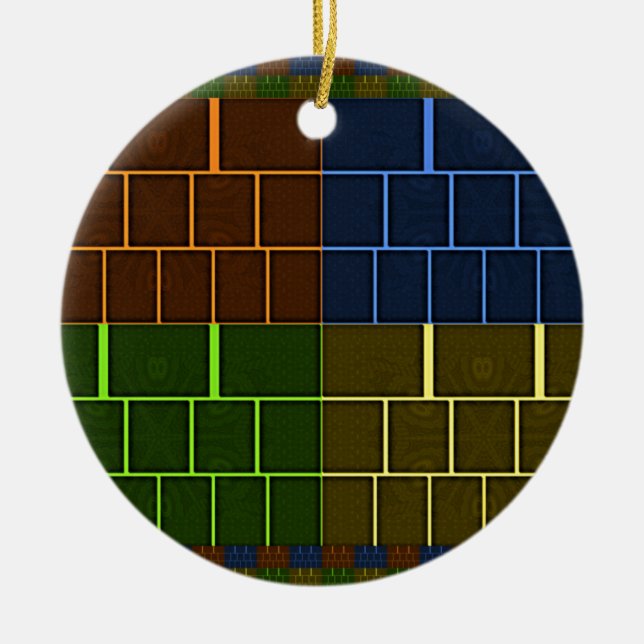 Leinwand Keramik Ornament (Vorne)