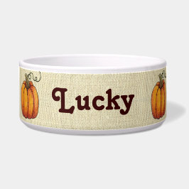 Leinwand-Kürbise Napf