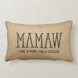 Leinwand MaMaw mag eine Mama nur cooler Lendenkissen