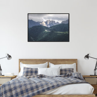 Leinwand mit Aussicht auf Berge