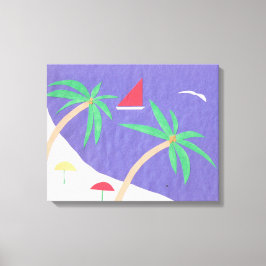 Leinwand mit Beachszene