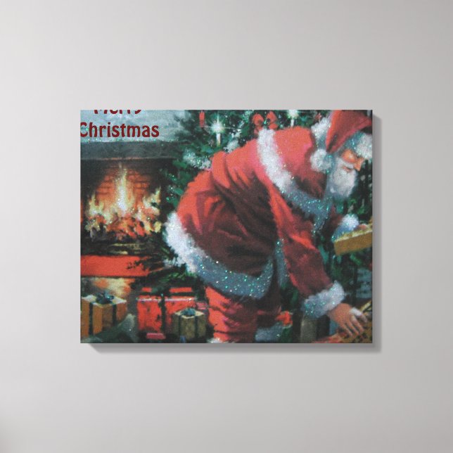 Leinwand mit dem traditionellen Santa (Vorderseite)
