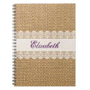 Leinwand mit empfindlicher Spitze - Shabby Notizblock