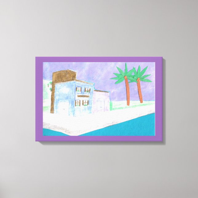 Leinwand mit Karibik (Vorderseite)