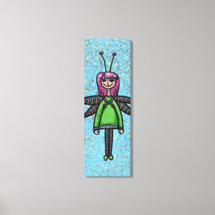 Leinwand mit Motiv, Malerei süßes Mädchen mit Libe