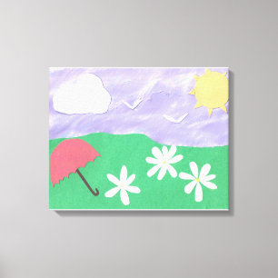 Leinwand mit Outdoor-Szene