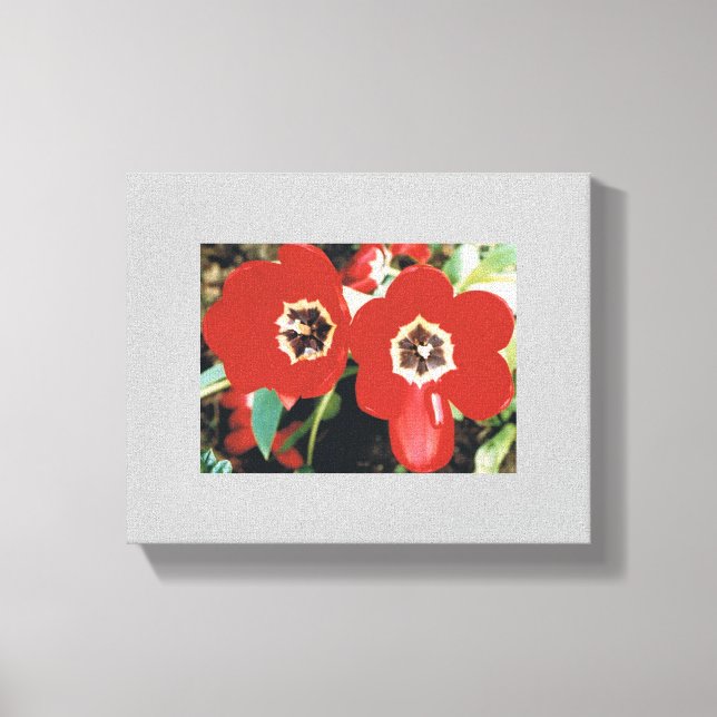 Leinwand mit Roten Tulips (Vorderseite)