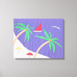 Leinwand mit Strandmotiv