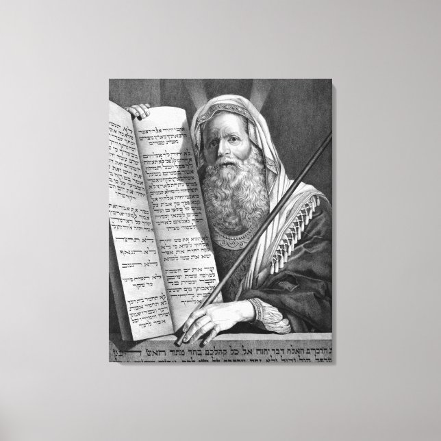 Leinwand "Moses and the Zen Commandations" (Vorderseite)