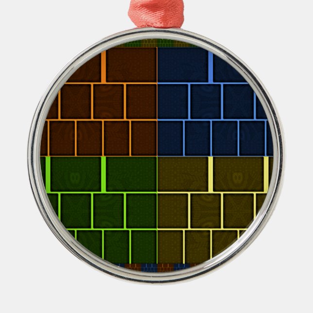 Leinwand Ornament Aus Metall (Vorne)